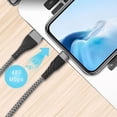 thumbnail image 4 of RHEA- Micro Usb Cable 1Ft[3Pack], Short To Braided Red, Grey, Black (1Ft), 4 of 6