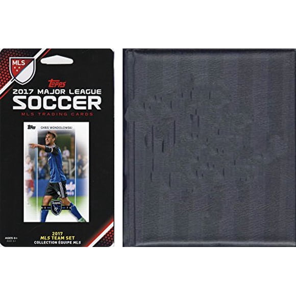 C&I Collectables EARTHQ17 MLS San Jose Earthquakes sous Licence 2017 Ensemble d'Équipe Topps et Album de Rangement