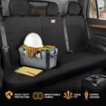 thumbnail image 3 of Funda de asiento trasero CAT MeshFlex, diseño de lona y malla negra, 3 of 9