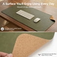 thumbnail image 6 of Promattoo 31.5" x 15.7" Waterproof Non-Slip PU Leather Desk Pad Protector with Storage Tray & Premium Gift Box, Desk Mat Blotter Writing Pad for Office, Home & Gaming,Olive Green, 6 of 10