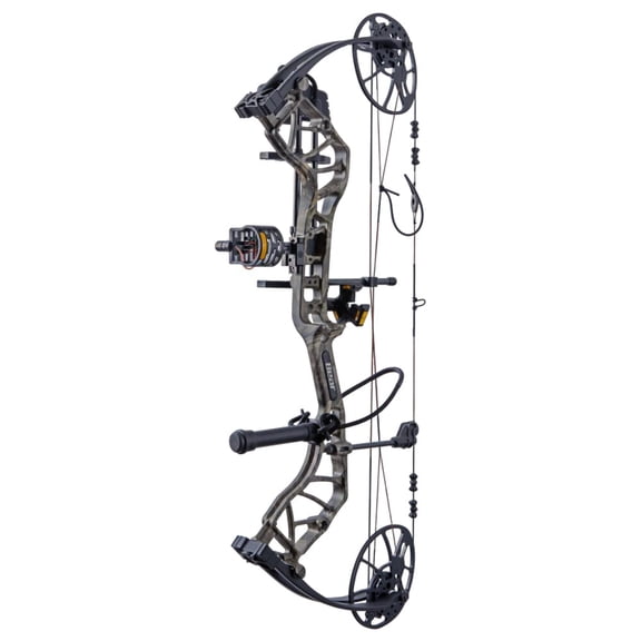 Bear Legit Maxx RTH LH70 Compound Bow, Mossy Oak Roots/Black, 10-70 lbs, 14-30" Draw, Trophy Ridge Accessories Included (AV54A230R7L)