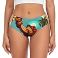thumbnail image 1 of Balery Cool Camel Oasis Vibes Ropa Interior de Algodón para Mujer con Dibujo – Braguitas Cómodas y Elásticas, Estilo Clásico-Small, 1 of 6
