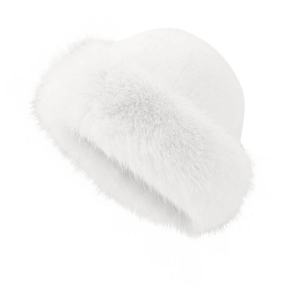 BXJX Women's Winter Hat- Beanie Fleece Lined Earmuffs Scarf Integrated Cold Weather Cap for Ladies White Size Free Size