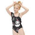 thumbnail image 4 of Kuromi And My Melody Girls One Piece Swimsuits Hawaiian Ruffle Swimwear Beach Bathing Suit Outfits, 4 of 7