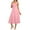 Pink, variant on Milkmaid Dress Sundresses for Women Corset Floral Mid-Waist Bohemian Lace up Flowy Going Out A Line Casual Wedding Guest Dresses
