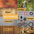 thumbnail image 6 of Pack Of 2 Stainless Steel Hooks for Garage Wall Mounted Heavy Object Hangers, 6 of 7
