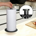 thumbnail image 3 of Paper Towel Holder Countertop, OBODING, Black Kitchen Paper Towel Holder Stand for Kitchen and Bathroom Organization and Storage, Paper Towel Holders for Standard and Large Size Rolls (Black), 3 of 7