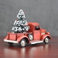 thumbnail image 2 of Adornos decorativos de estilo navideño con forma de camión rojo y colgante de árbol. Camioneta con El 16x73cm, 2 of 8