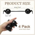 thumbnail image 2 of Uxcell Rhythm African Shaker Kashaka Shaker Ball Kashaka Hand Percussion Instruments with Black Rope, Fit for Show Black, 2 of 7