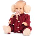 thumbnail image 2 of Gotz: Sleepy Aquini Jubillee - 13″ Drink & Wet Girl Baby Doll, Red Knit Outfit, Earmuffs-Boots-Pacifier, Anatomically‑Correct, Anniversary Toy, 18mo+, 2 of 8