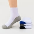 thumbnail image 2 of Toddler Crew Cut Cotton Socks 4 Pairs Boys Stretch Solid Casual Socks for 3-14 Years, 2 of 7