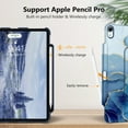 thumbnail image 6 of Fintie Rotating Case for iPad Air 13-inch (M2) 2024 - 360 Degree Rotating Protective Stand Cover with Pencil Holder, ocean marble, 6 of 10
