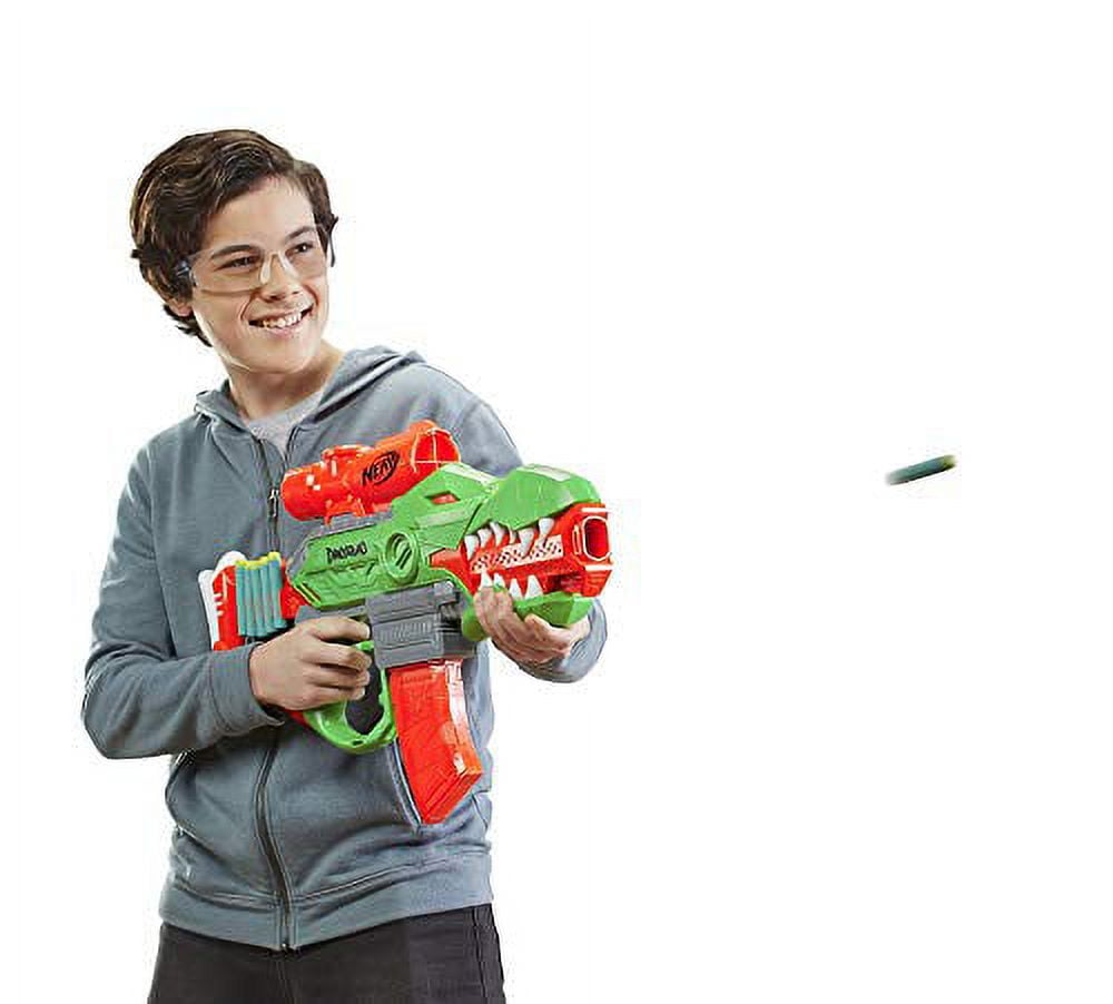 LANÇADOR NERF DINOSSAURO HASBRO REF:E0804 - Azul+Vermelho