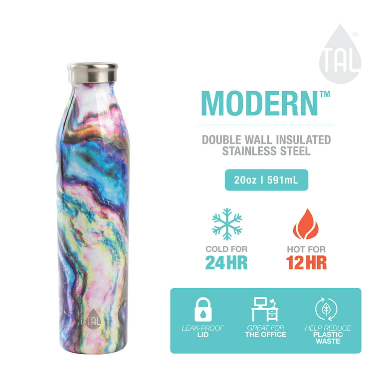 Tal Stainless Steel Water Bottle, 20 Fluid Ounces, Confetti, Size: One Size