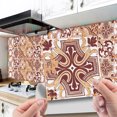 thumbnail image 2 of Goory 24Pcs Tile Stickers Wall Kitchen Bathroom Floor Moroccan Style Home Decor Vinyl Decal Sticker, 2 of 8