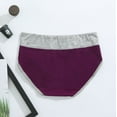 thumbnail image 5 of Bigersell Period Panties Women Clearance Period Underwear Teens Seamless Panty Style P-1273 Polyester Cheeky Panties Cotton Thong Underwear Ladies Briefs High Waist Women's Panties Purple 3Xl, 5 of 8