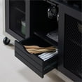thumbnail image 4 of Furniture of America Raxon Industrial Wood Multi-Storage Buffet in Black, 4 of 7