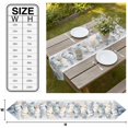 thumbnail image 3 of Navy Blue Pumpkins Fall Table Runner Linen Burlap Table Runner 72 Inches Long Thanksgiving Coastal Wooden Seaside Dresser Scarves for Kitchen Island Coffee Dining Room Party Holiday 14"x72", 3 of 8
