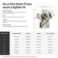 thumbnail image 5 of Fotbe Black And White Rose Camisa Estampada de Manga Corta para Hombre, Casual de Verano, Estilo Playero, Sin Arrugas-4X-Large, 5 of 5