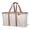 Cream Herringbone, variant on Clevermade 2-Pack Collapsible Fabric Laundry Basket Container BLUE Denim Large Organizer Bag - WLM8 (02586-C)