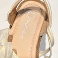 thumbnail image 6 of Eltusu Girls Sandals with Strap, Soft Sole No Slip Princess Open Toe Summer Sandals Beige Size 11.5(Little Kids), 6 of 7