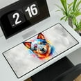 thumbnail image 3 of Watercolor Drip Australian Cattle Dog Pop Art Colorful Portrait Artwork Desk Mat Full Keyboard Mouse Pad Heeler Lover Gifts Large Mousepad - 01009, 3 of 5