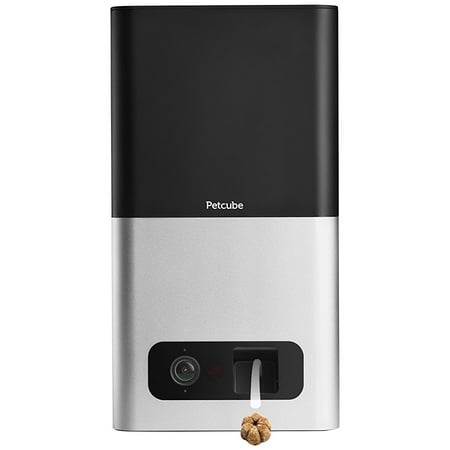 Petcube Bites Wi-Fi Pet Camera with Treat Dispenser - Matte Silver