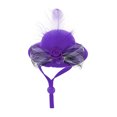 thumbnail image 1 of Chicken Hats for Hens Soft Light Fabric Adjustable Elastic Strap Feather Decorated Sun Rain Protection for Hens Rooster Parrot Poultry Daily Party, 1 of 4