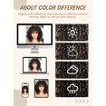 thumbnail image 4 of Peluca GEMBON Curly Afro con flequillo para mujer negra sintética, 4 of 4