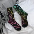 thumbnail image 5 of Pofeuu Rainbow Glitter Print Crew Socks, Adult Running Hiking Socks for Youth and Adult, 5 of 6