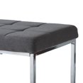 thumbnail image 3 of CorLiving Huntington Wide Chrome Base Rectangular Fabric Bench, 3 of 5