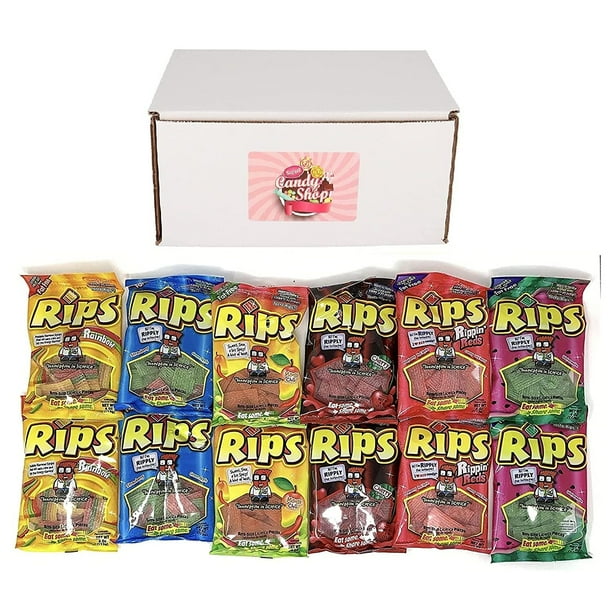 RIPS Licorice Candy Variety Pack of 6 Flavors (2 of each, total of 12