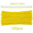 thumbnail image 2 of 100 Pieces Pipe Cleaners Stem, for Pipe Cleaners DIY Arts Crafts Decorations(Yellow), 2 of 5