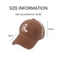 thumbnail image 2 of Gorro de invierno con agujero para cola de caballo para hombre y mujer, gorra de béisbol de lana de cordero con letras Cien R para viajes al aire libre, protección cálida para los oídos, 2 of 7