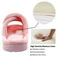 thumbnail image 4 of Women's Arch Support Diabetic Slippers Memory Foam House Shoes Orthotic Heel Cup Arthritis Edema Slippers with Adjustable Strap, Pink 11/12, 4 of 6