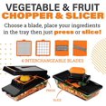thumbnail image 4 of Nutrislicer XL Madoline Slicer Vegetable Chopper Cheese Grater Kitchen Food Dicer Veggie Potato Cutter 4 Blades Black, 4 of 7