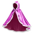thumbnail image 3 of Favoffer Winter Girls Dress Up Hooded Cape Long Length Elegant Princess Cloaks Big Girl Capes Soft Breathable Party Daily Travel Home 3-12 Years, 3 of 7