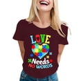 thumbnail image 2 of CHENge Autism Awareness Shirt Women Autism Support Month T Shirts Autism Mom Tee Autistic Acceptance Inspirational Tops, 2 of 5