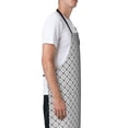 thumbnail image 3 of Bingfone Gray Plaid Apron Gifts For Men, Women Professional Grade Chef Apron for Kitchen,BBQ & Grill, 3 of 8
