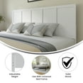 thumbnail image 3 of Flash Furniture Oliver King Size Wooden Four Panel Adjustable Headboard 78.25"W x 0.75"D x 41" - 51, 3 of 9