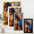 thumbnail image 4 of Designart 'Silhouette Of Autumn Tree In The Sunset Glow' Traditional Framed Art Print, 4 of 4