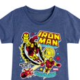 thumbnail image 3 of Marvel Iron Man - Sticker Style - Toddler And Youth Girls Fitted Short Sleeve Graphic T-Shirt, 3 of 5
