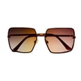thumbnail image 7 of Lucky Brand Women Gold / Metal Large Square Front Mount Sunglass D2001, 7 of 7