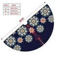 thumbnail image 5 of Kll 36" Christmas Tree Skirt Blue Mandala Xmas Tree Skirts Mat For New Year Xmas Holiday Party Indoor Outdoor Home Decoration, 5 of 9