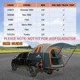 thumbnail image 3 of Carpa para cama de camioneta Umbrauto con toldo para cama de camioneta de 5.5-5.8 pies, 3 of 8