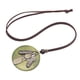 thumbnail image 1 of Collar con colgante de hoja de pluma, regalo, collar largo, cadena para uso diario, unisex Verde, 1 of 9