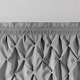 thumbnail image 3 of VCNY Home Carmen Grey Solid Color Rod Pocket Light-Filtering Curtain Valance, 60" x 20", 3 of 5