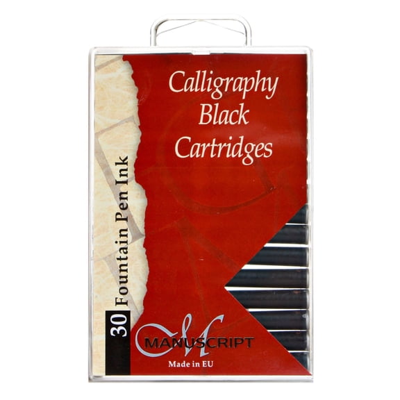 Calligraphy Ink Cartridges black, pack of 30 (pack of 5)