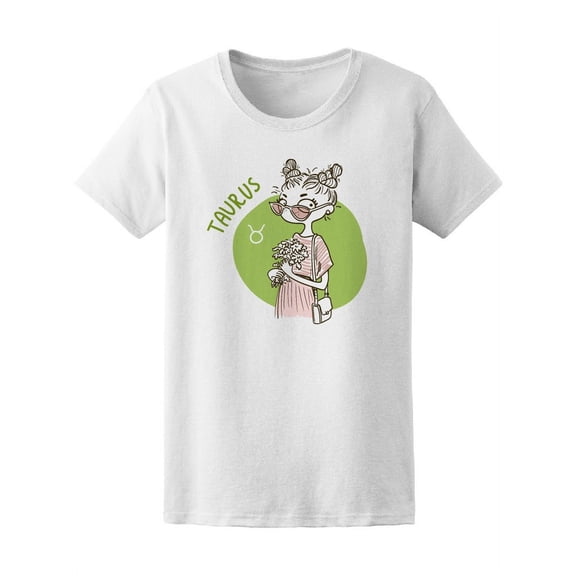 Taurus Girl Representation T-Shirt Women -Image by Shutterstock, Female Large