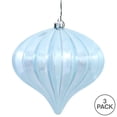 thumbnail image 5 of Vickerman 5.7" Baby Blue Shiny Onion Christmas Ornament, UV treated, Set of 3, 5 of 5